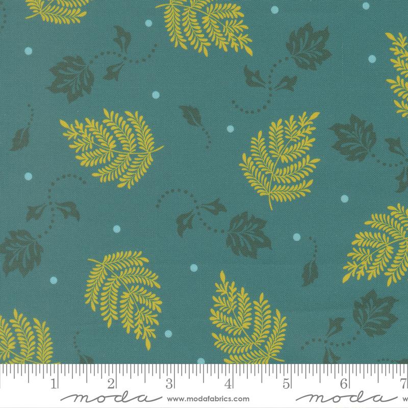 Sitara Paisley Leaf Lagoon by Crystal Manning for Moda