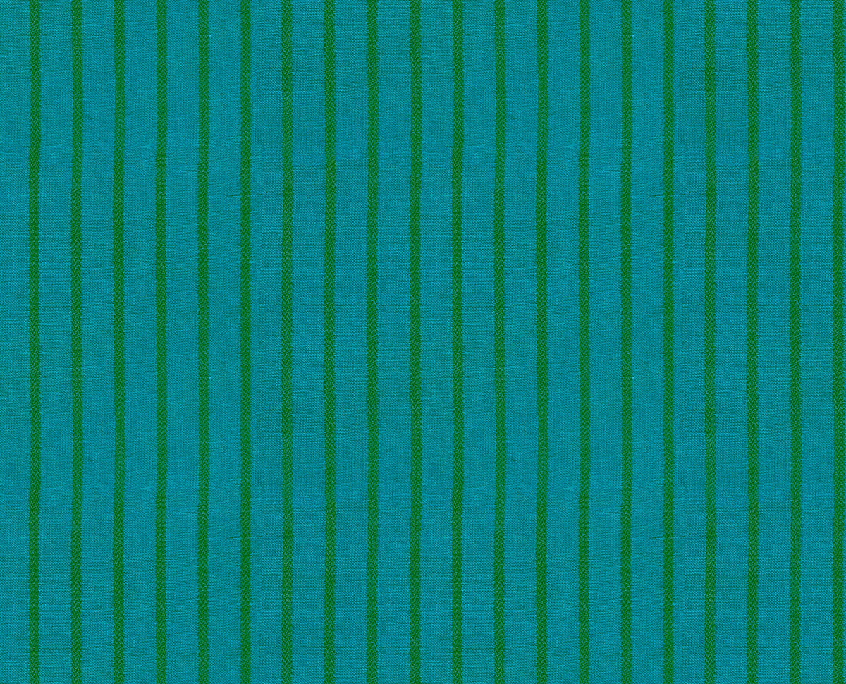 Warp and Weft Mystic Fable Apron Stripe Turquoise RS4123-16