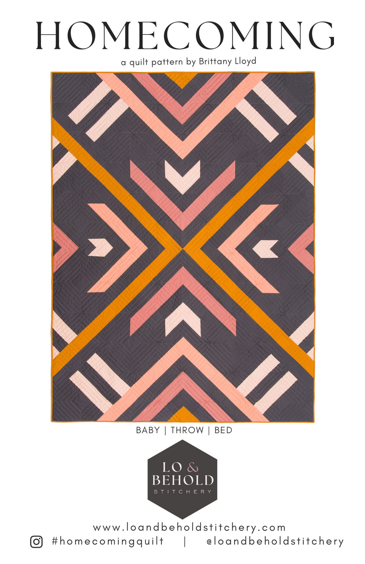 Homecoming quilt pattern paper booklet cover