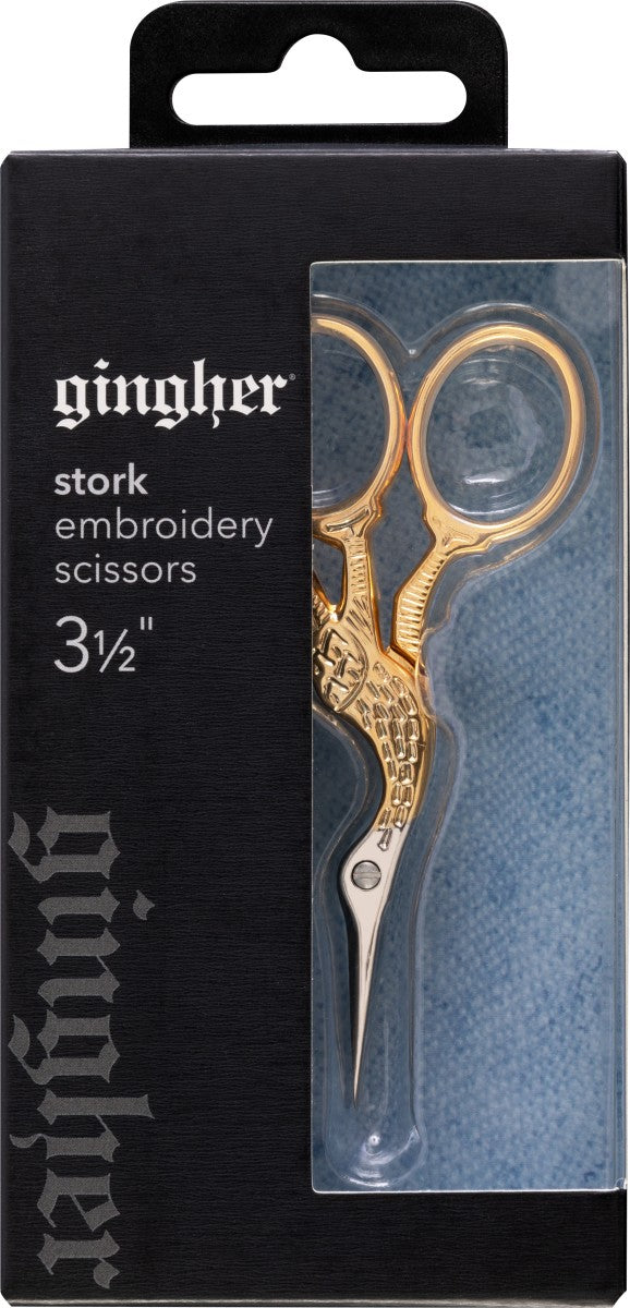 Gingher Stork Embroidery Scissors 3.5 inch