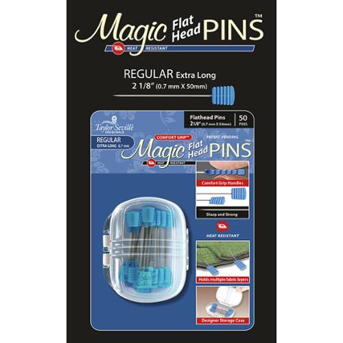 Magic Pins Flat Head Regular 50ct, Taylor Seville 219904