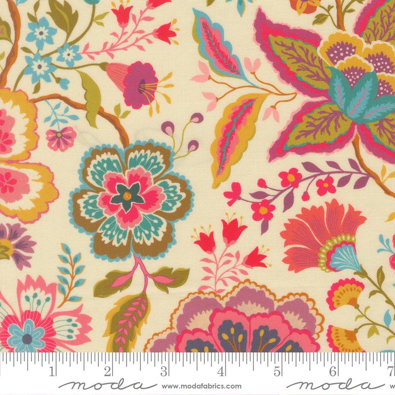 Sitara Jasmine Cream by Crystal Manning for Moda