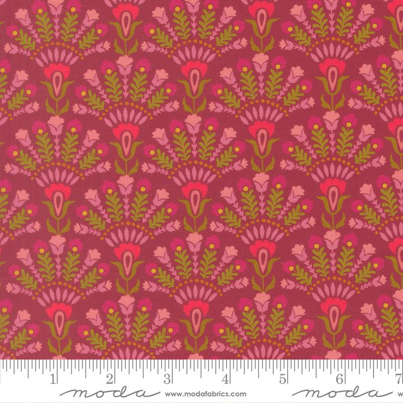 Sitara Opaline Rose Wine by Crystal Manning for Moda