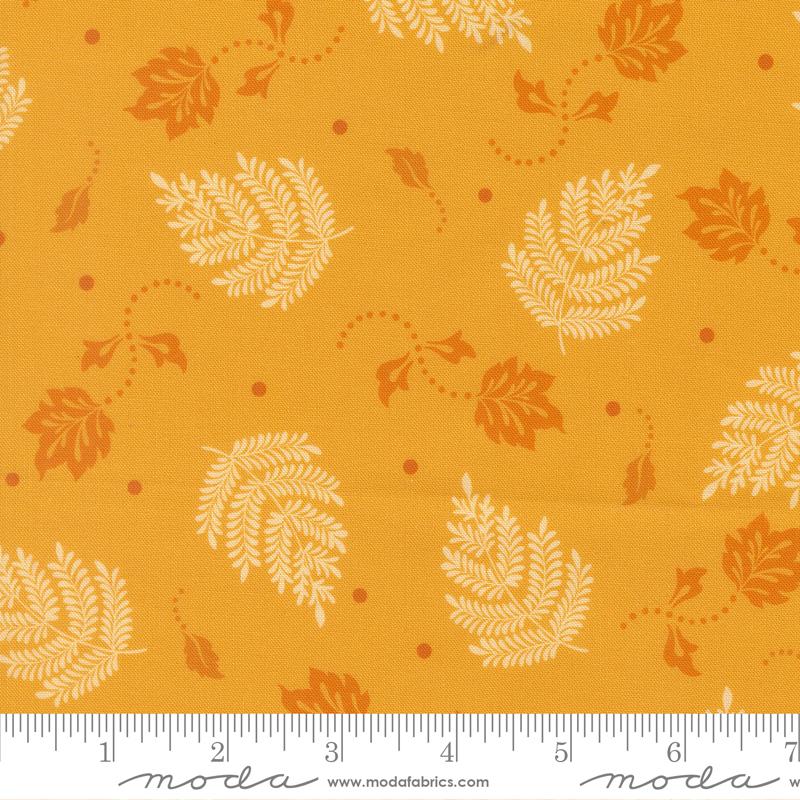 Sitara Paisley Leaf Dijon by Crystal Manning for Moda