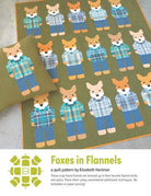 Foxes in Flannels quilt pattern cover