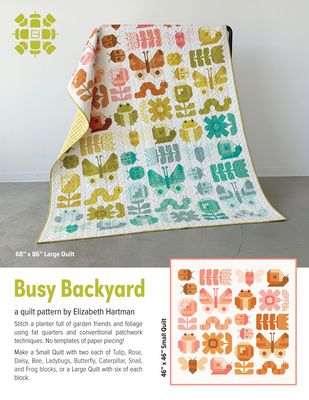 Busy Backyard quilt pattern cover