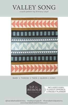 Valley Song quilt pattern cover