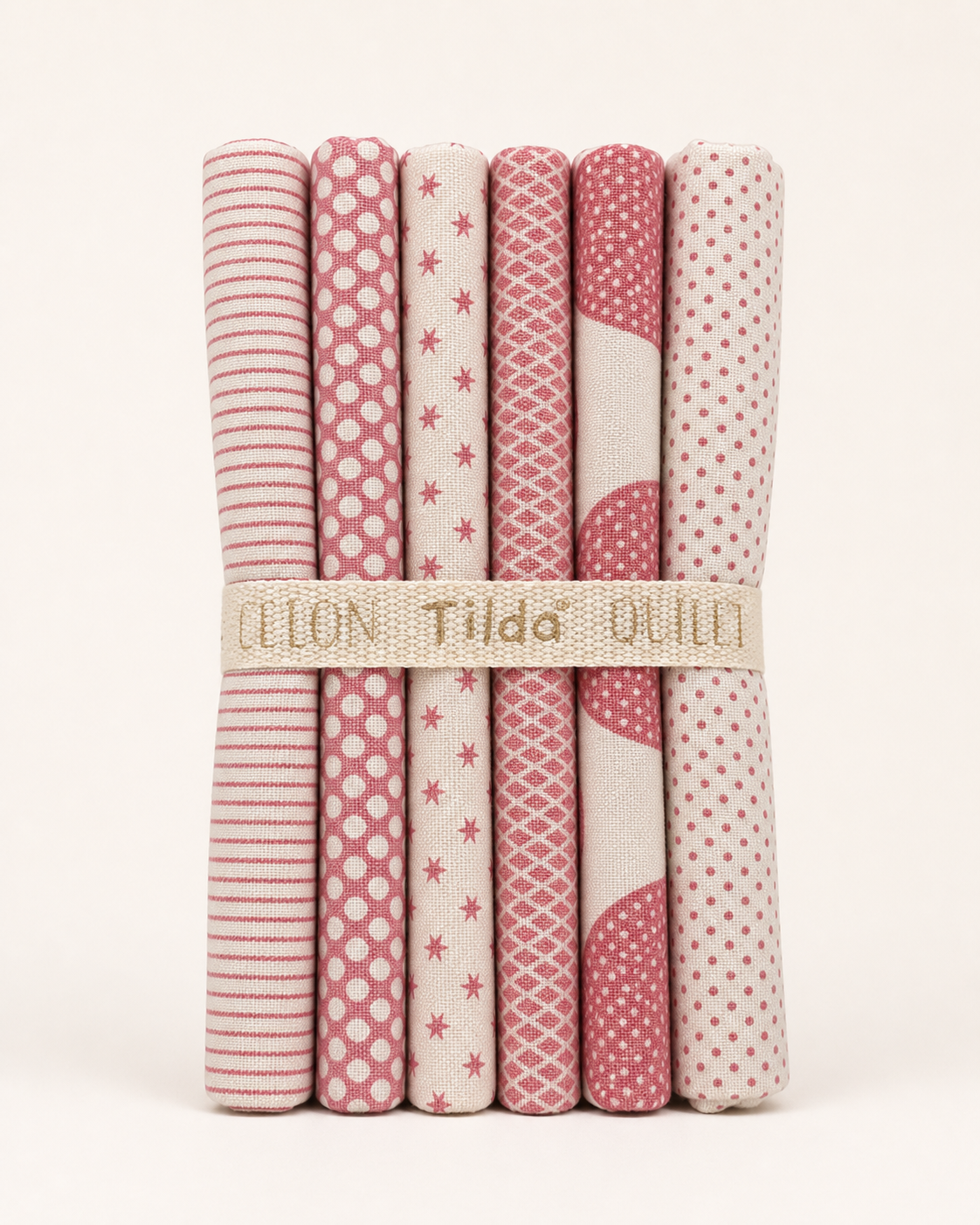 Tilda Basic Classics pink fat quarter bundle by Tone Finnanger