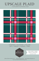 Upscale Plaid quilt pattern cover