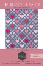 Heirloom Hearts quilt pattern cover