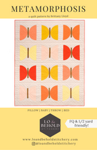 Metamorphosis quilt pattern paper booklet cover