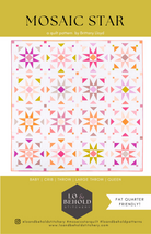 Mosaic Star quilt pattern cover
