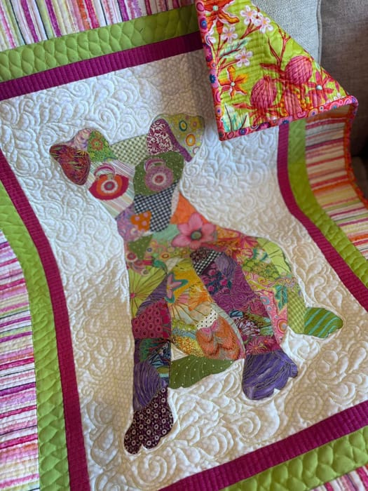 Scrappy Applique Pup